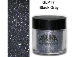 Глиттеры рассыпчатые AsurA cosmetics 17 Black Gray