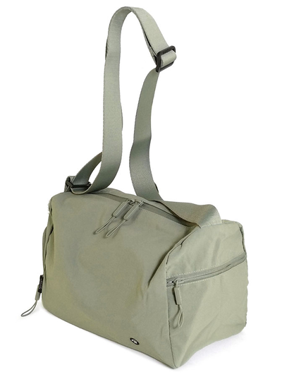 (АРТИКУЛ: 9872) СУМКА НЕБОЛЬШАЯ, ТЕКСТИЛЬ (НЕЙЛОН), БЛЕДНО-ЗЕЛЕНАЯ, РЕМЕНЬ ЧЕРЕЗ ПЛЕЧО