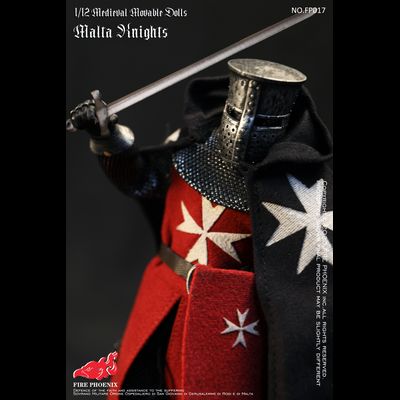 Рыцарь мальтийского ордена - Коллекционная фигурка 1/12 SCALE Medieval Malta Knights (FP017) - FIRE PHOENIX