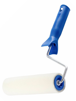 Валик 180мм, велюр с ручкой