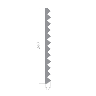 3d панель из архитектурного ЛДФ - декора Ultrawood UW 02 i (2000 х 240 х 17 мм.)