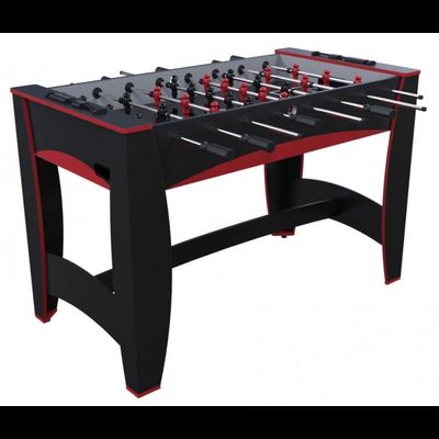 Игровой стол — футбол «Hit» (122×63.5×78.7 см, черно-красный)