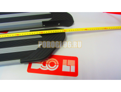 Пороги подножки "Luxe Silver" 1700 мм для Great Wall HOVER 2005-2010