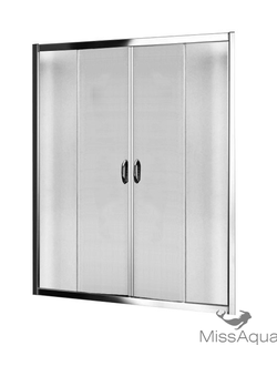 Душевой экран   015/9 " Avanta"  (стекло  серое) 150х160 см