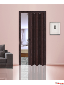 Дверь "Гармошка" венге