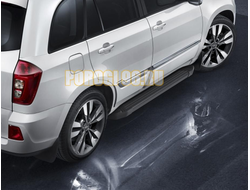 Пороги для чери тиго черные