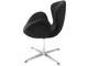 SWAN CHAIR графит, искусственная замша