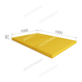 Мат 1,5х1х0.06 складной 3 раза Романа