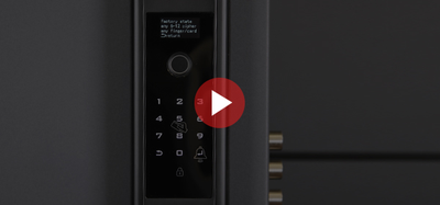 Биометрический врезной дверной замок Smart lock Black