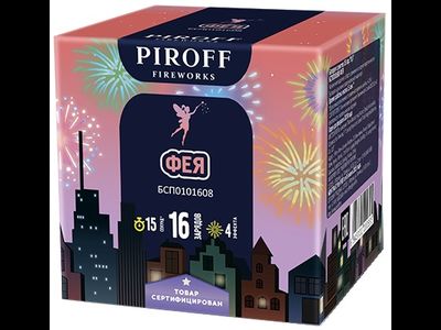 Батарея салютов ФЕЯ БСП0101608 PIROFF | Neva-Salut.com