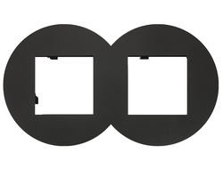 Рамка 2 поста матовая черная Siza Vieira - Quadro 45 - Efapel 43920 TPM