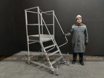 Лестница с площадкой ЛС-1.0 Винтовые опоры