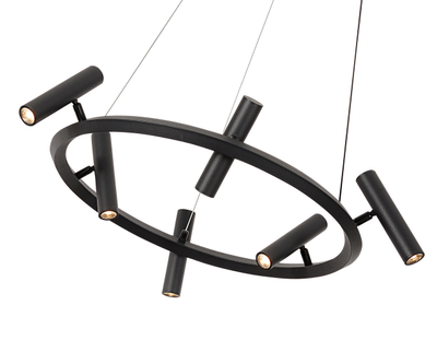 07613-6 A 19 Люстра Верония черный Led 18w