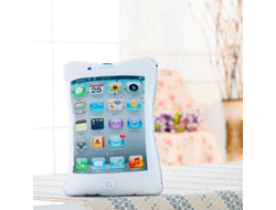 Подушка телефон в виде iPhone белая