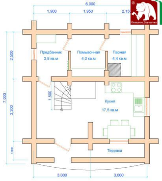 Проект 1-10, 84 кв.м., 6*7