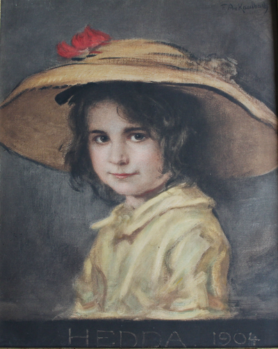 "Hedda 1904" литография, акварель Friedrich August von Kaulbach 1920-е годы