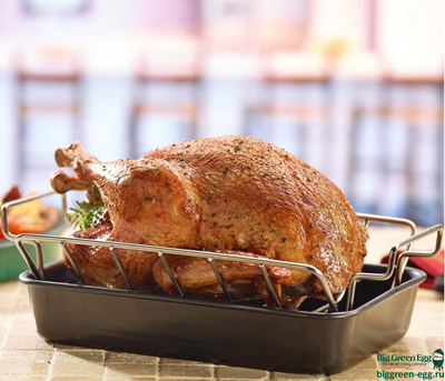 Решётка для рёбрышек, V-образная, двухсторонняя, стальная, 6 секций, для гриля XXL/XL/L