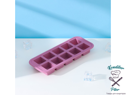 Форма для льда и кондитерских изделий «Мини-кубики», размер ячейки 2,3×2,3×1 см, цвет сливовый