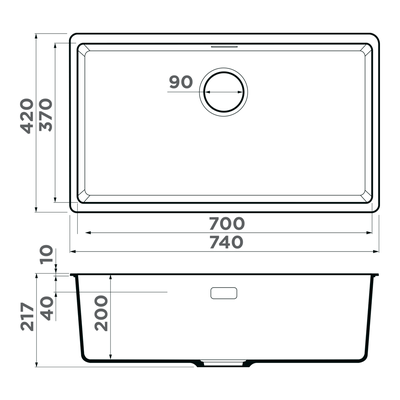 МОЙКА OMOIKIRI KATA 74-U