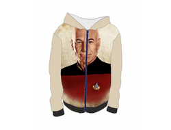 Толстовка на молнии с полной запечаткой Star Trek, Стартрек №13