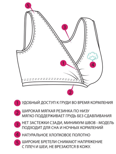 Майка серая укороченная для кормления 04905