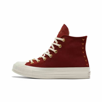 Кеды Converse Chuck Taylor 70 высокие красные с сердечками