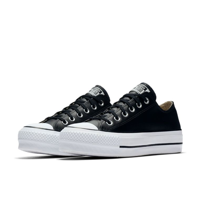 Кеды Converse Lift Leather Black кожаные низкие