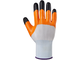 Перчатки нейлоновые (оранжевые) с нитриловым покрытием 3/4 (пальчики)