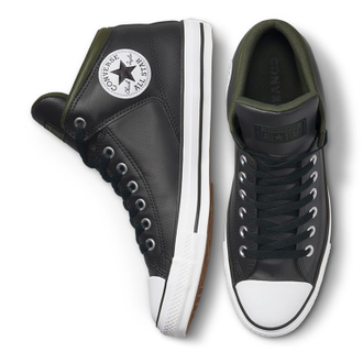 Зимние кеды Converse All Star Street Top черные