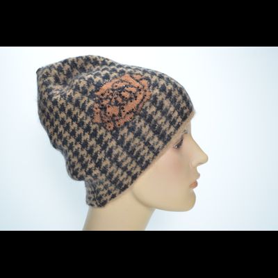 Шапка Vizio 1370 CY коричневая с черным