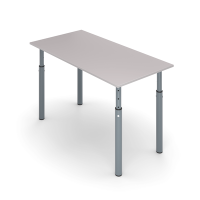 Стол ученический 2-местный на круглых опорах регулируемый