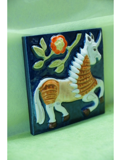 Единорог (изразцовая плитка)
