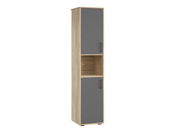 Набор мебели ОСКАР - Шкаф-пенал ОС-02 Блэквуд ячменный/Графит