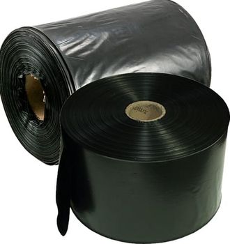 Рукав ПВД полиэтиленовый черный 40см*120мкм для упаковки товаров для маркетплейсов