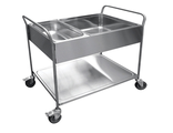 Тележка для сбора посуды Abat ТС-100 полностью из нерж. стали