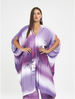 Классические женские брюки с люрексом для полных женщин