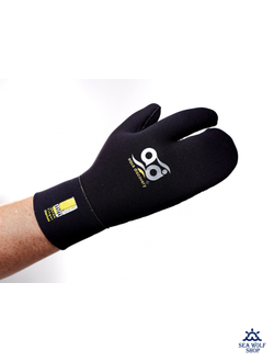 Рукавицы неопреновые 9мм AquaDiscovery 3х-палые "Classic" ОП р.L