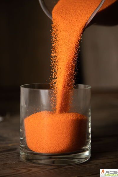 Насыпные свечи RosCandles оранжевые "Оранжевый" - пакет 3 кг