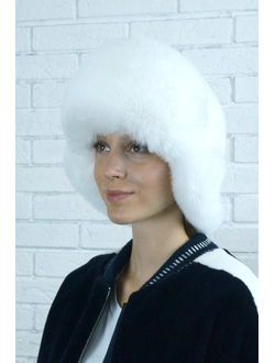 Ушанка "Север" цвет белый + белый