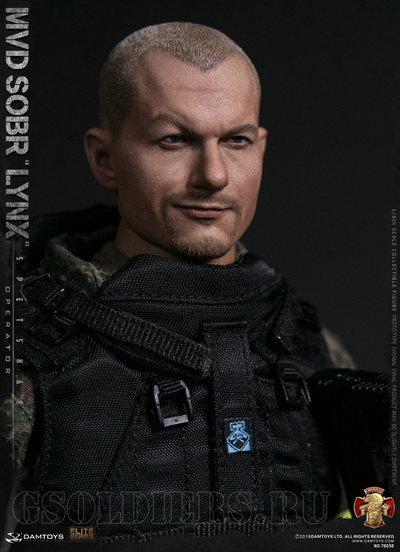Боец СОБР Рысь КОЛЛЕКЦИОННАЯ ФИГУРКА 1/6 scale RUSSIAN SPETSNAZ MVD SOBR LYNX 78058 DAMTOYS