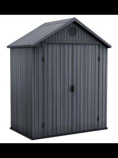 Сарай "Дарвин 6х4" (размеры 183 х 121 см), серый