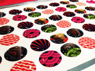 Линза для стикеров круг 28мм