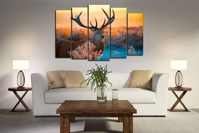 Модульная картина "Взгляд животного"