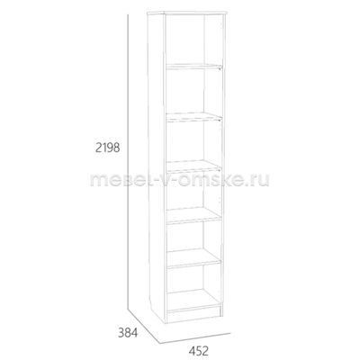 Шкаф для посуды Оливия - 040.43Х