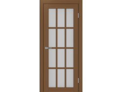 Межкомнатная дверь "Турин-542" орех (стекло сатинато)