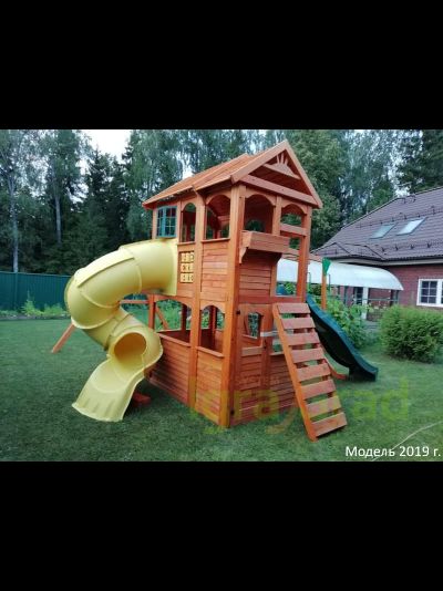 Детская площадка IgraGrad Клубный домик 3 с трубой