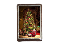 Пряник  заварной имбирный "Новогодний"  с начинкой вареная сгущенка с грецким орехом  1500 гр.