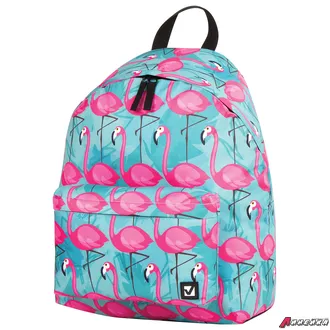 Рюкзак BRAUBERG, универсальный, сити-формат, «Фламинго», 20 литров, 41×32×14 см. 228854