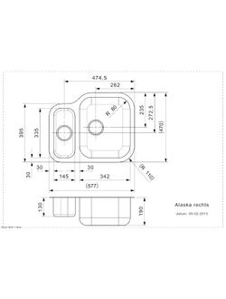 Мойка Reginox Alaska U Right OKG lux