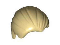 Minifigure, Hair Combed Front to Rear, Tan (92081 4594432 6535031)